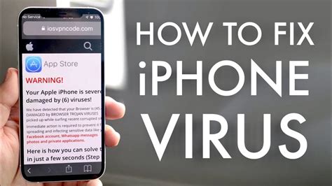 How do I scan my iPhone for viruses?